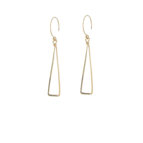 Skinny Triangle Earrings