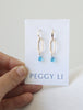 Slim Oval Sparkle Earrings w/CZ