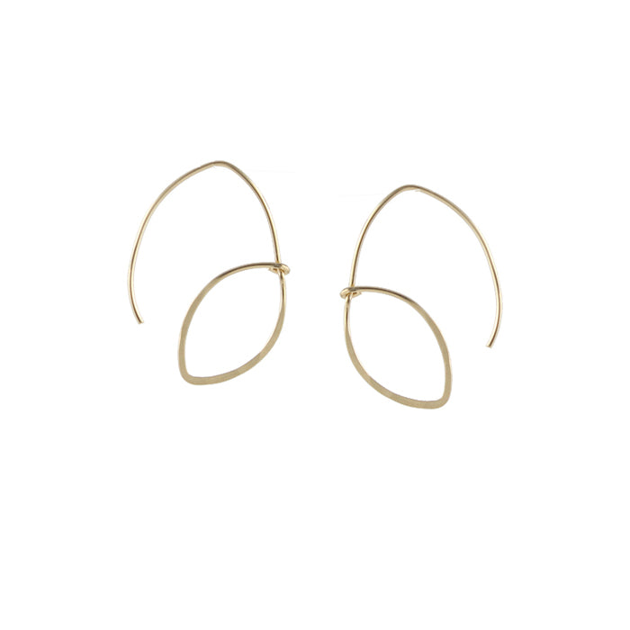 Open Leaf Earrings