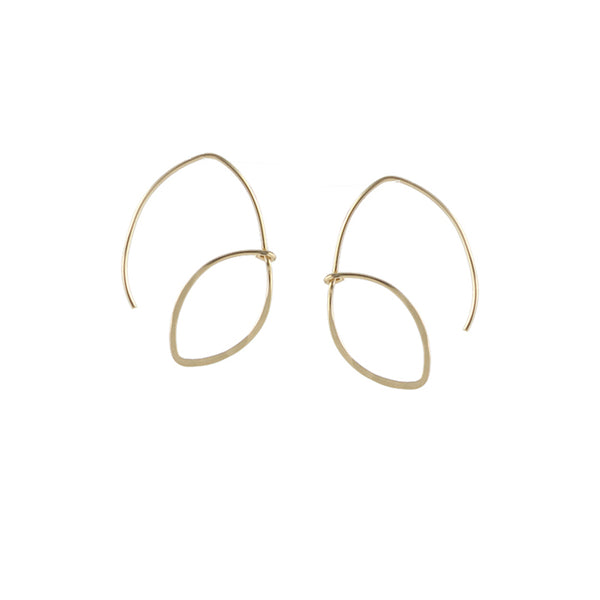 Open Leaf Earrings