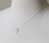 Small Moon Necklace silver