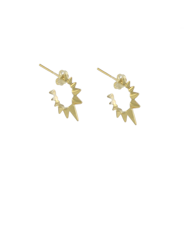 Small Spiked Hoop Earrings