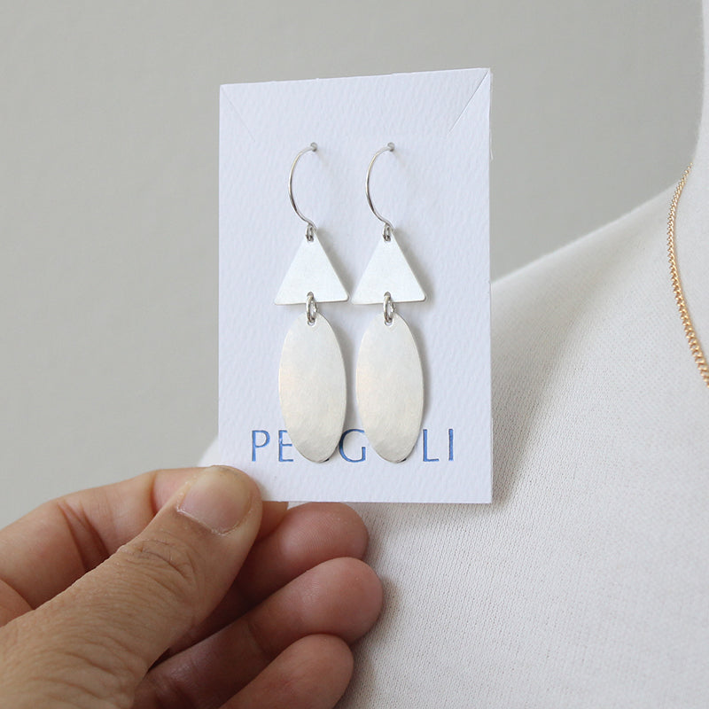 Elongated Beetle Earrings