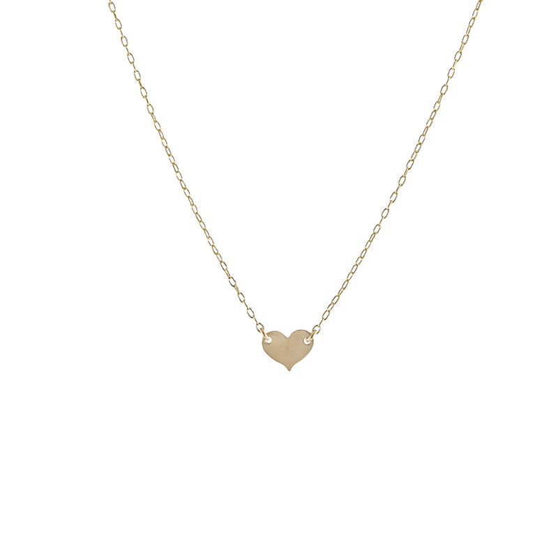 Solid heart necklace