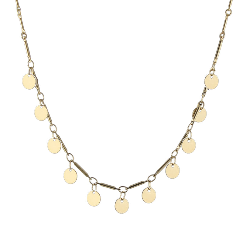 Paillette Necklace in gold