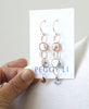 Delicate woven spinel earrings