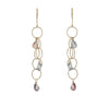 Woven spinel earrings