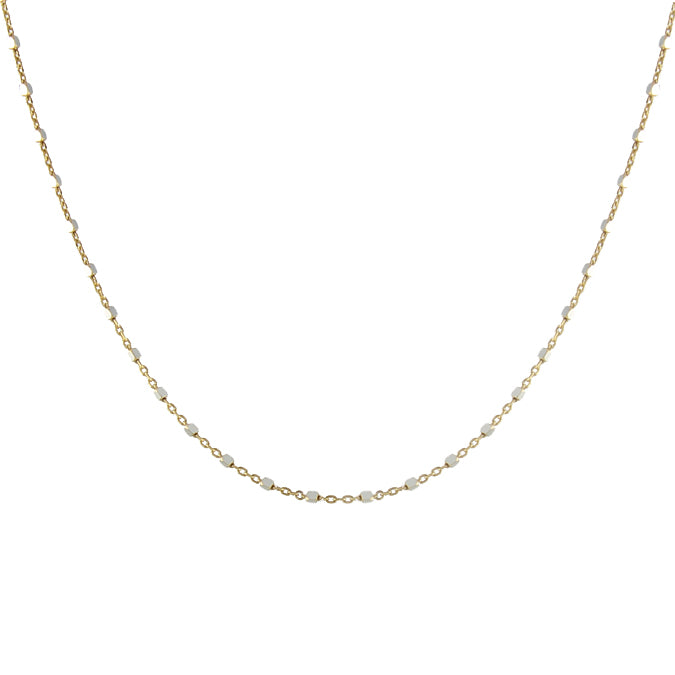 Squared Sparkle Chain Necklace
