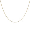 Squared sparkle chain necklace