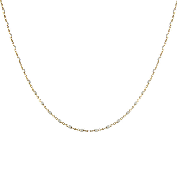 Squared sparkle chain necklace