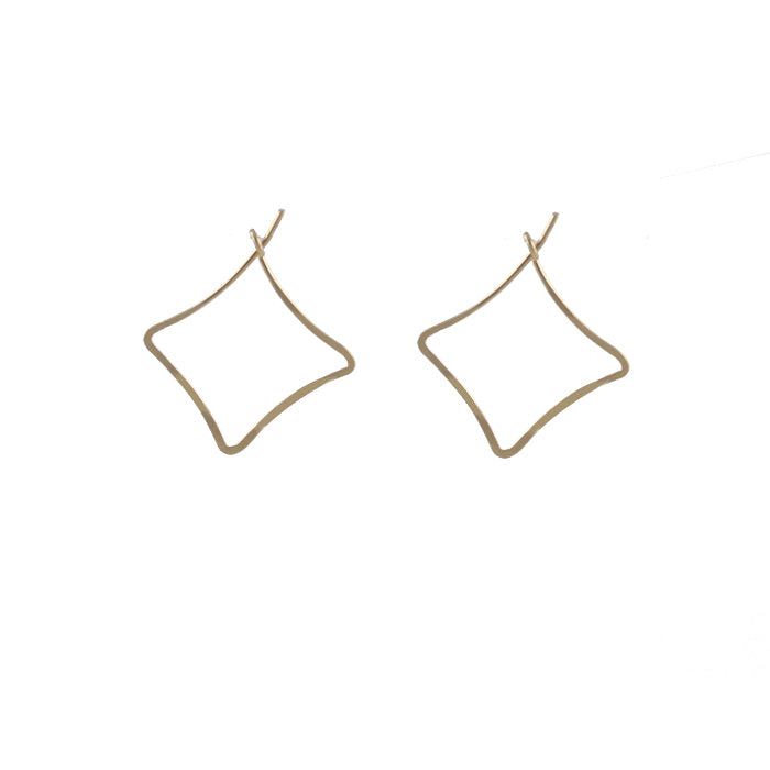 Squared Hoop Earrings