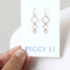 Diamondback Threader Earrings by Peggy Li Creations