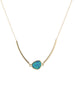 Modern Opal and Tube Bead Necklace