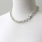 Round rope chain, sterling silver
