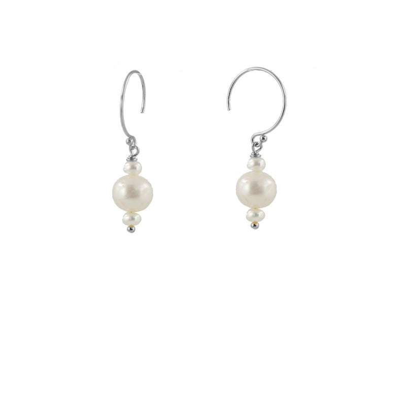 Pearl Bubble Earrings sterling silver