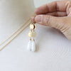 Summer White Agate Earrings