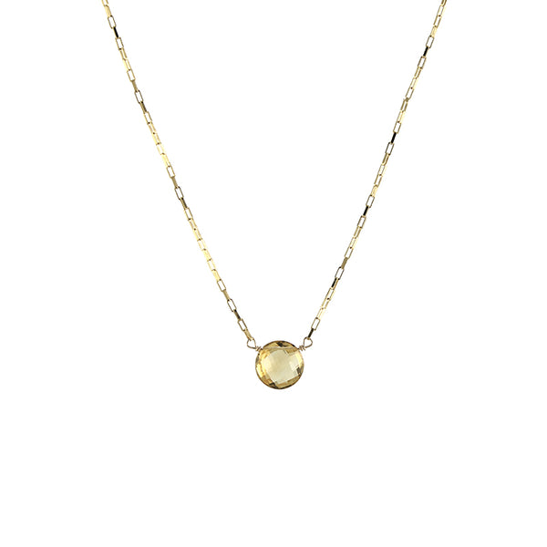 Citrine bubble necklace