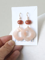 Peachy Sunshine Earrings by Peggy Li
