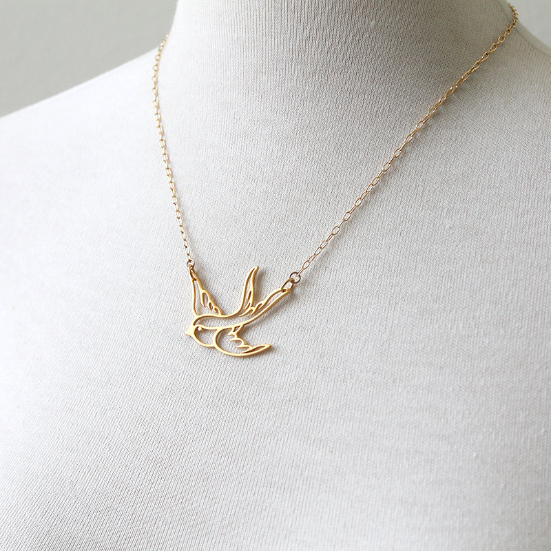 Large Swallow Necklace