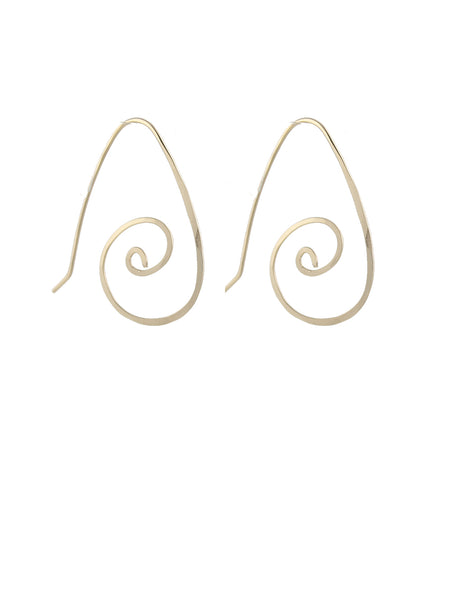 Swirled Hoop Earrings