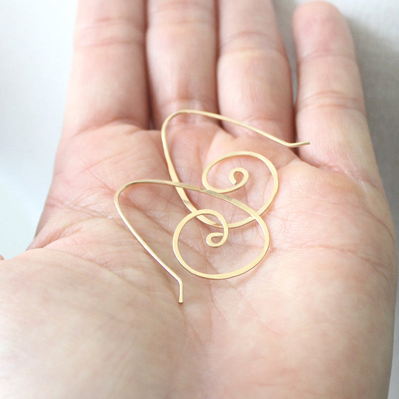 Swirled Hoop Earrings