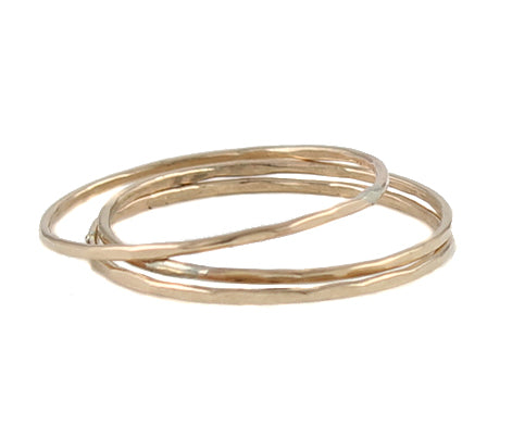 Thin Gold Stacking Rings