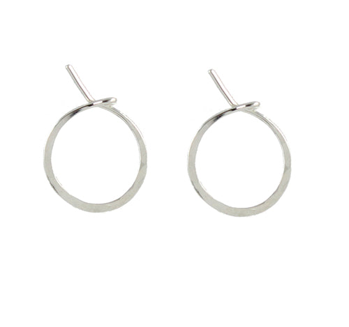 Silver Small Hoops