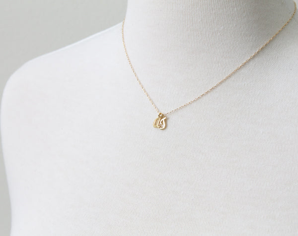 Minimalist Mama Necklace, Dainty Gold Disc Necklace, Tiny Initial Tags,  Custom Kid's Initials, Meaningful Keepsake Gift, Everyday Jewelry