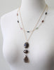 Bold smoky quartz necklace