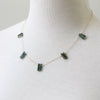 Green Tourmaline Spires Necklace by Peggy Li