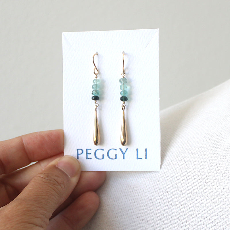 Ombre Tourmaline Earrings