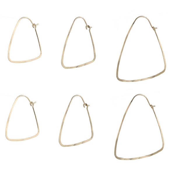 Triangle Hoop Earrings