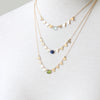 Gemstone Triangles Necklace, colors