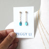 Turquoise Tab Earrings