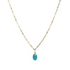 Turquoise Tab Necklace