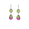 watermelon crunch earrings silver