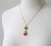 Watermelon crunch necklace, gold