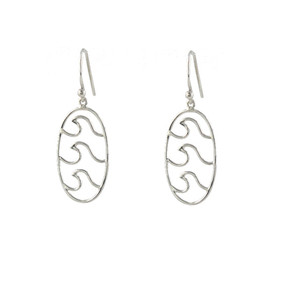 Triple Wave Earrings sterling silver