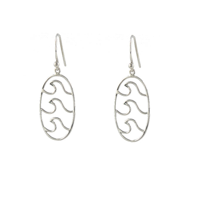 Triple Wave Earrings sterling silver