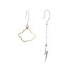 Lightning and Cloud earrings