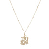Year of the Dragon Necklace, gold plate