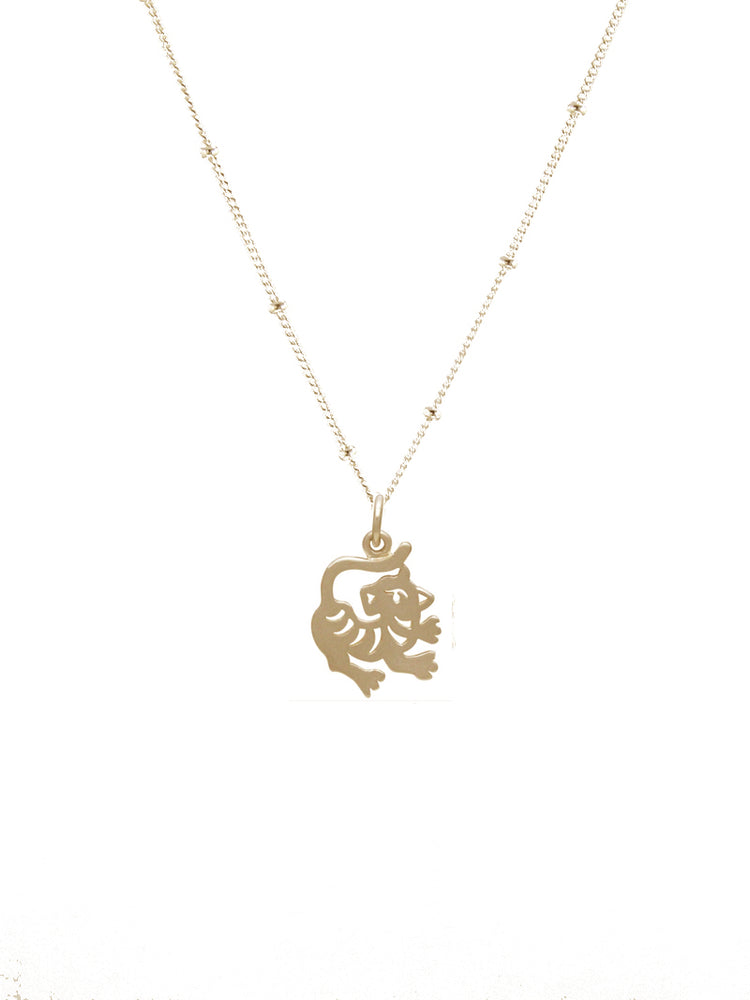 Year of the Tiger Necklace, gold plate